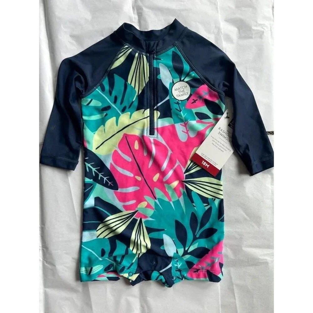 New! Baby Rashguard One-Piece Swimsuit